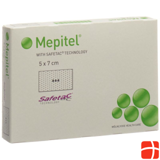 Mepitel wound dressing 5x7cm silicone Btl 5 Stk