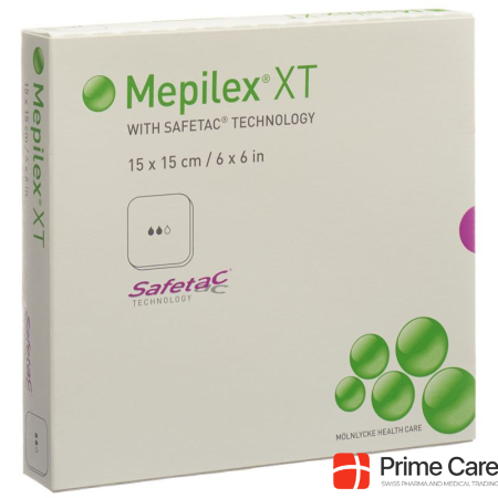 Mepilex Safetac XT 15x15cm sterile 5 pcs.