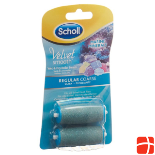 Scholl Velvet Smooth Pedi Rollers strong marine minerals 2 pcs.