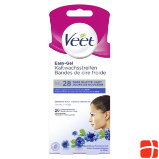 Veet cold wax strips for face for sensitive skin 10 x 2 pcs.
