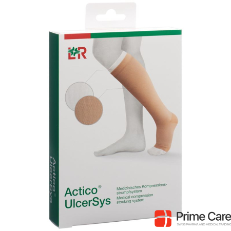 Actico UlcerSys compression stocking system L standard sand/white