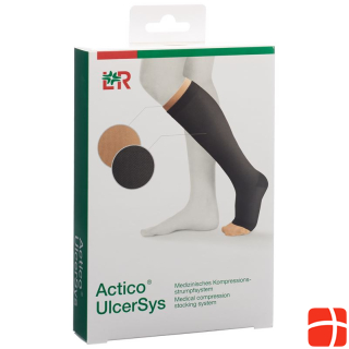Actico UlcerSys compression stocking system XXL standard black/s