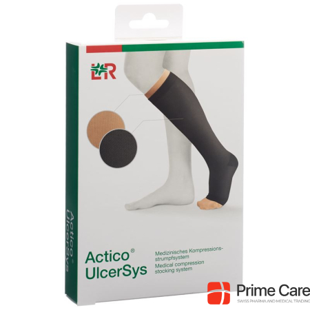 Actico UlcerSys compression stocking system XXL standard black/s