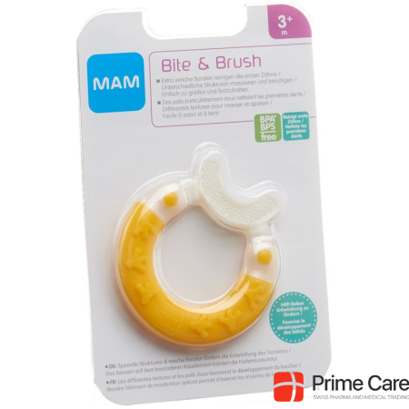 MAM Bite & Brush teething ring 3+ months