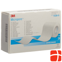 3M Micropore roll plaster without dispenser 12mmx9.14m white 24 p