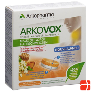 ARKOVOX Lozenges 2-Phases Honey-Lemon 20 pcs.