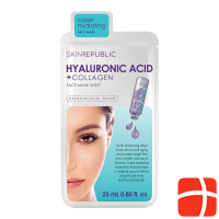 skin republic Hyaluronic Acid + Collagen Face Mask 25 ml
