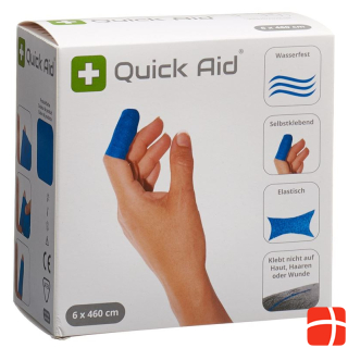 Пластырь Quick Aid Plaster 6x460 см латексный синий рулон