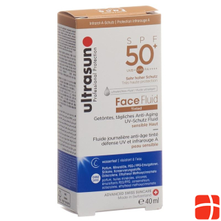 Ultrasun Face Fluid SPF50+ Tinted HONEY Fl 40 ml