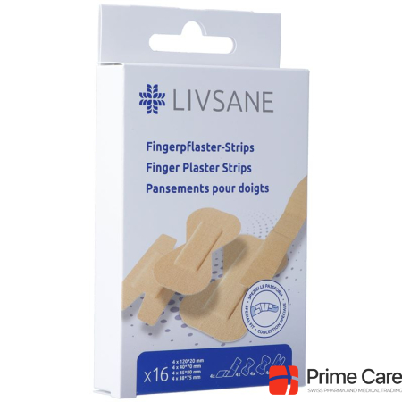 Livsane Finger Patch Strips 16 pcs
