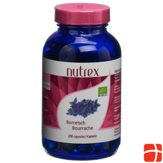 NUTREX Borretschöl Kaps 500 mg Bio Ds 200 Stk