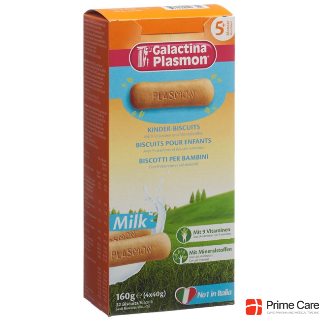 Galactina Plasmon Milk Kinder-Biscuits 4 x 40 g