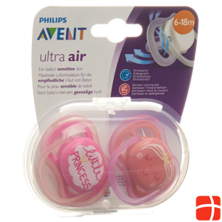 Avent Philips pacifier ultra air 6-18 months Deco Girl 2 pcs.