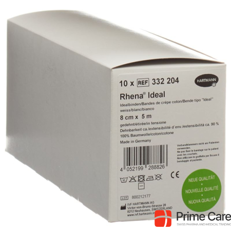 Rhena Ideal Elastic bandage 8cmx5m white 10 pcs.