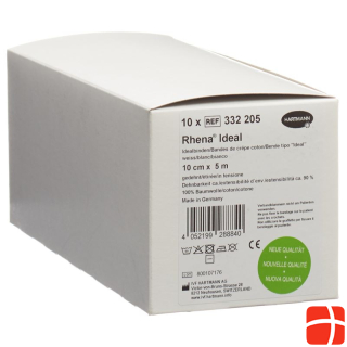 Rhena Ideal Elastic bandage 10cmx5m white 10 pcs.