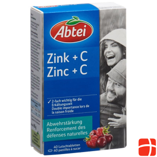 Abbey Zinc + C lozenge 40 pcs