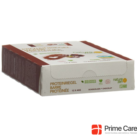 Nature Zen Protein Bar органический шоколад 12 x 40 г