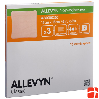 Allevyn Non-Adhesive Wound Dressing 15x15cm 3 шт.
