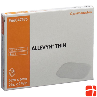 Allevyn Thin wound dressing 5x6cm 10 pcs