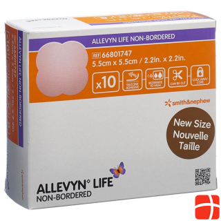 Allevyn Life Non-Bordered 5.5x5.5cm 10 pcs