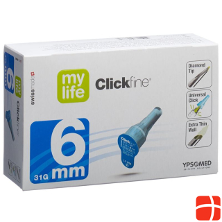 mylife Clickfine Pen Nadeln 6mm 31G 100 Stk