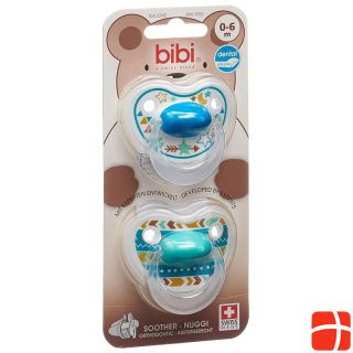 bibi Nuggi Happiness Dental Silicone 0-6 M with Ring Trends DUO Ma