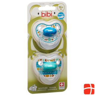 bibi Nuggi Happiness Dental Silicone 16+ with Ring Trends DUO Main