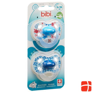 bibi Nuggi Happiness Natural Silicone 6-16 M with Ring Trends DUO 