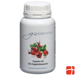 Goodness BIO Rosehip Powder Caps 600 mg Ds 150 Stk