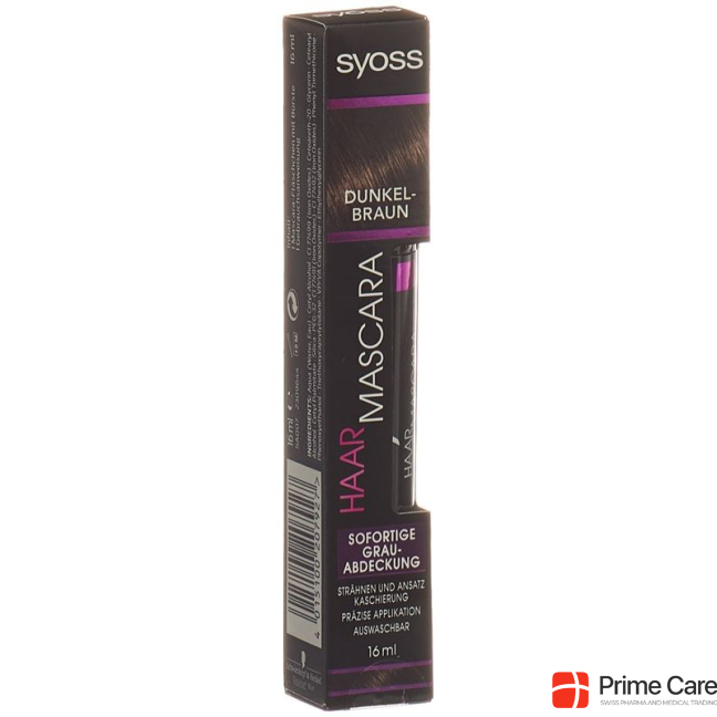 Syoss Hair Mascara Dark Brown 16 ml