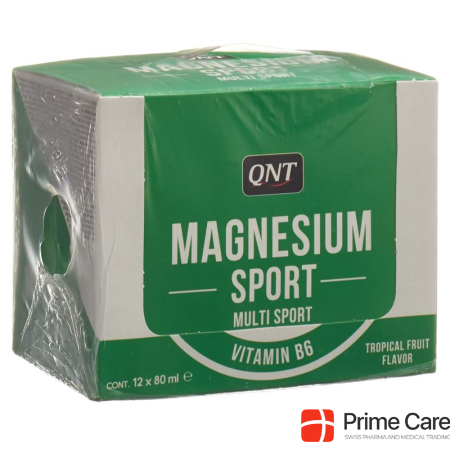 QNT Magnesium Vitamin B6 Shot Tropical Fruit 12 x 80 ml