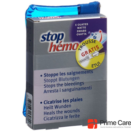 Stop Hémo absorbent cotton + case gift Btl 5 Stk