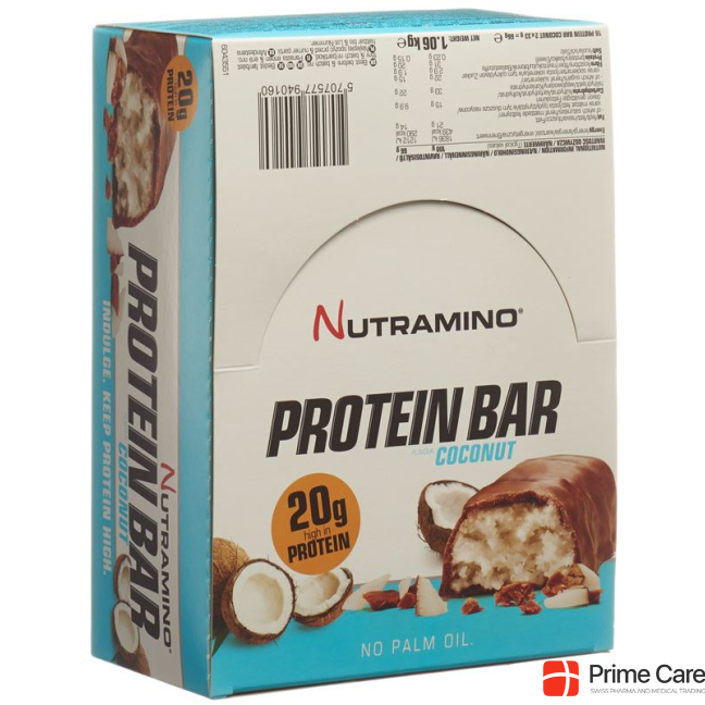 NUTRAMINO Proteinbar Coconut 16 x 66 g