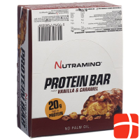 NUTRAMINO Proteinbar Vanilla & Caramel 12 x 64 g