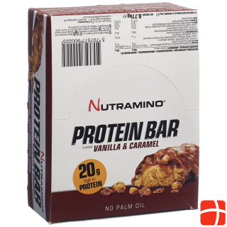 NUTRAMINO Proteinbar Vanilla & Caramel 12 x 64 g