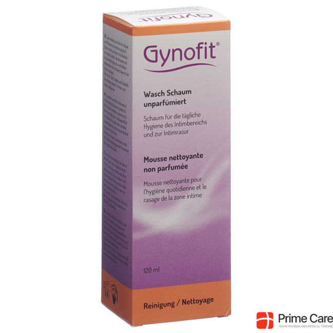 Gynofit wash foam unscented Disp 120 ml