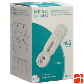 hCG-Test Labatec Bluttest-Schwangerschaft Professional Kit 10 St