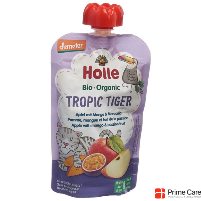 Holle Tropic Tiger - Pouchy apple mango passion fruit 100 g