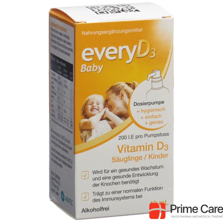 everyD3 Baby 200 IU infants/children alcohol-free Fl 40 ml