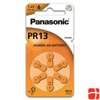 Panasonic hearing aid batteries 13 6 pcs