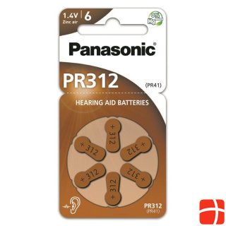 Батарейки для слуховых аппаратов Panasonic 312 6 шт
