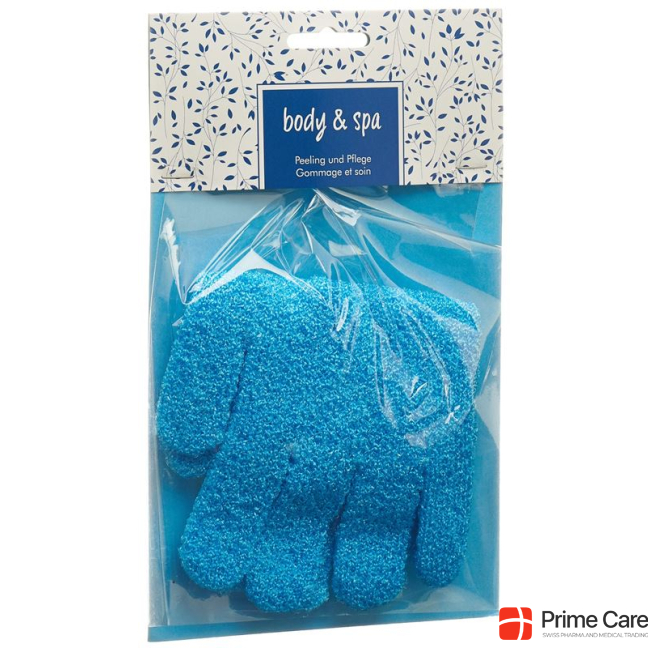 Herba peeling gloves turquoise 1 pair