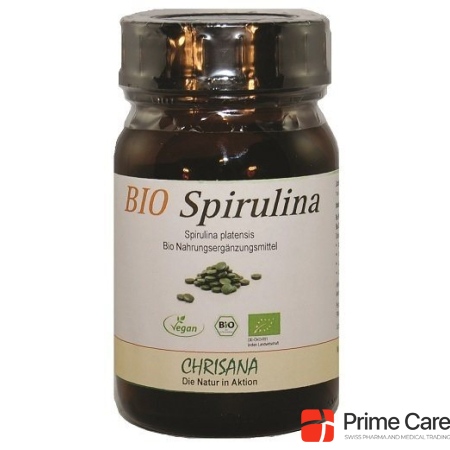 Chrisana Organic Spirulina Tabl Jar 250 Stk