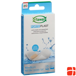 Flawa Forte Plast plaster strips 5x10cm 10 pcs
