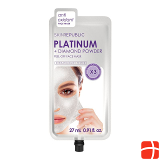 skin republic Platinum + Diamond Peel-Off Face Mask 3 Aplikation