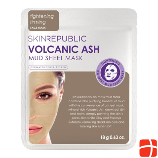skin republic Volcanic Ash Mud Sheet Face Mask 18 g