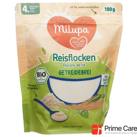 Milupa organic rice cereal after 4 months 180 g