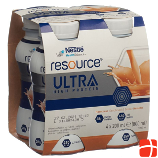 Resource Ultra High Protein Hazelnut 4 fl 200 ml