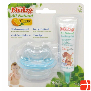Nuby All Naturals Гель для прорезывания зубов с Бейснугги 15 г