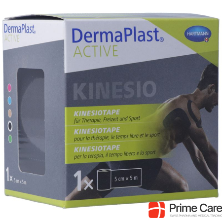 DermaPlast Active Kinesiotape 5cmx5m black